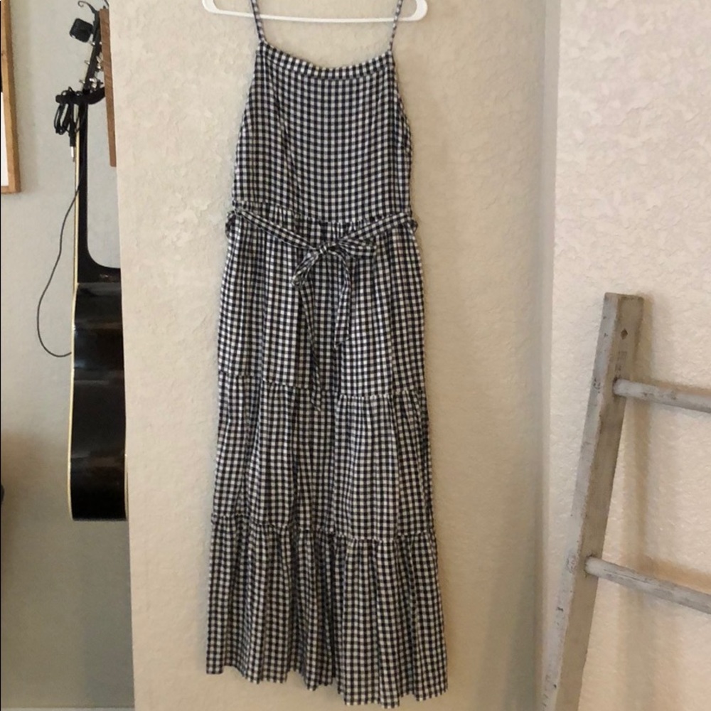 Gingham maxi